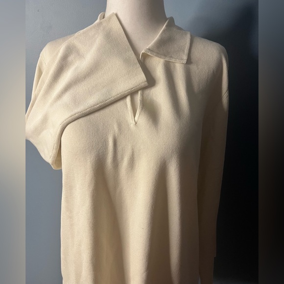 Charter Club Silk Blend Womans Sweater in Cream Color!! - Picture 3 of 11